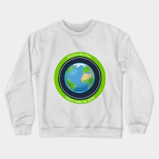 Green New Deal Earth Crewneck Sweatshirt